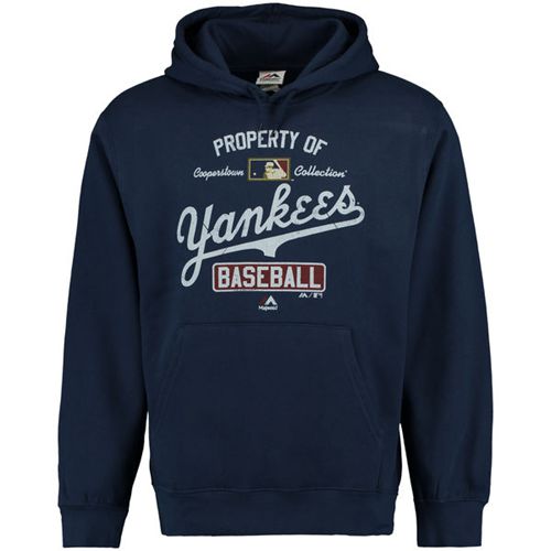 New York Yankees Majestic Vintage Property of Navy MLB Hoodie New York Yankees Majestic Vintage Property of Navy MLB Hoodie