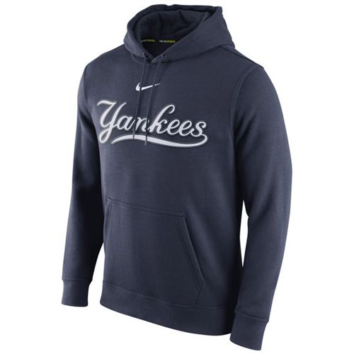 New York Yankees Nike Club Pullover Navy Blue MLB Hoodie New York Yankees Nike Club Pullover Navy Blue MLB Hoodie