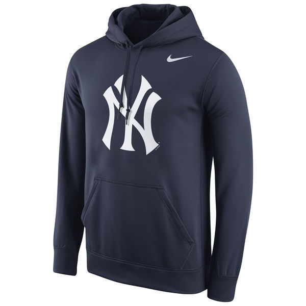 New York Yankees Nike Navy Logo Performance Men's Pullover Hoodie New York Yankees Nike Navy Logo Performance Men's Pullover Hoodie