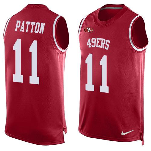 Nike 49ers #11 Quinton Patton Red Team Color Men's Stitched NFL Limited Tank Top Jersey Nike 49ers #11 Quinton Patton Red Team Color Men's Stitched NFL Limited Tank Top Jersey