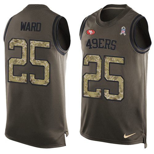 Nike 49ers #25 Jimmie Ward Green Men's Stitched NFL Limited Salute To Service Tank Top Jersey Nike 49ers #25 Jimmie Ward Green Men's Stitched NFL Limited Salute To Service Tank Top Jersey