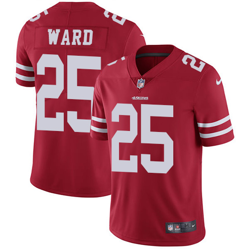 Nike 49ers #25 Jimmie Ward Red Team Color Men's Stitched NFL Vapor Untouchable Limited Jersey Nike 49ers #25 Jimmie Ward Red Team Color Men's Stitched NFL Vapor Untouchable Limited Jersey