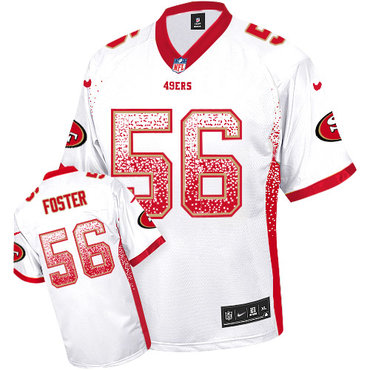 Nike 49ers #56 Reuben Foster White Men's Stitched NFL Elite Drift Fashion Jersey Nike 49ers #56 Reuben Foster White Men's Stitched NFL Elite Drift Fashion Jersey