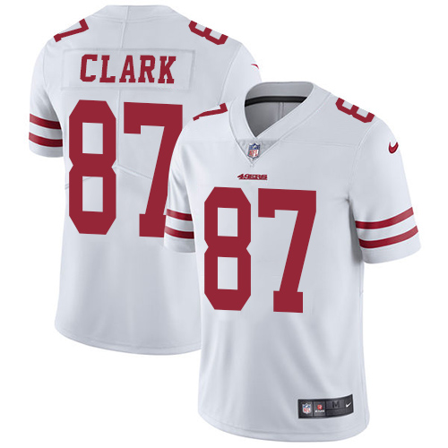 Nike 49ers #87 Dwight Clark White Men's Stitched NFL Vapor Untouchable Limited Jersey Nike 49ers #87 Dwight Clark White Men's Stitched NFL Vapor Untouchable Limited Jersey
