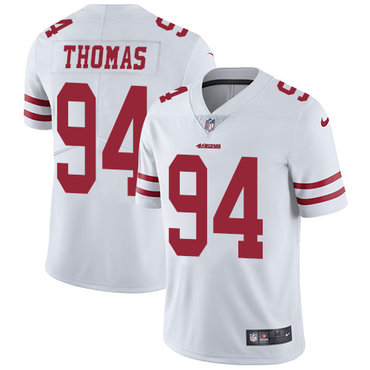 Nike 49ers #94 Solomon Thomas White Men's Stitched NFL Vapor Untouchable Limited Jersey Nike 49ers #94 Solomon Thomas White Men's Stitched NFL Vapor Untouchable Limited Jersey