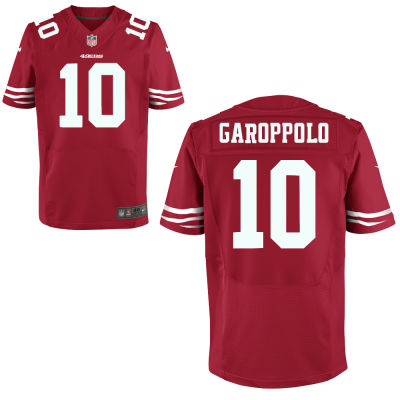Nike 49ers 10 Jimmy Garoppolo Red Elite Jersey Nike 49ers 10 Jimmy Garoppolo Red Elite Jersey