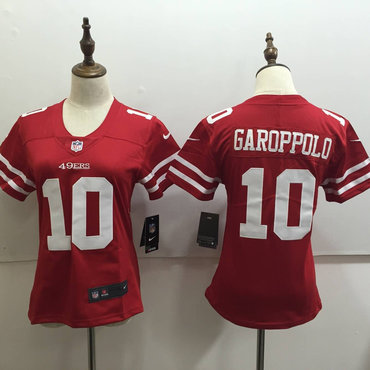 Nike 49ers 10 Jimmy Garoppolo Red Women Vapor Untouchable Player Limited Jersey