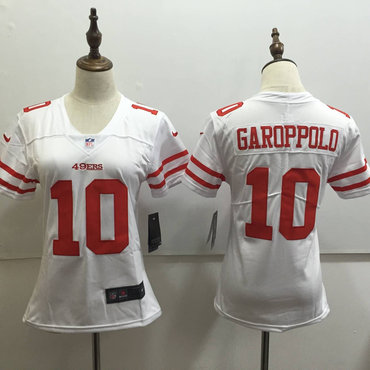 Nike 49ers 10 Jimmy Garoppolo White Women Vapor Untouchable Player Limited Jersey