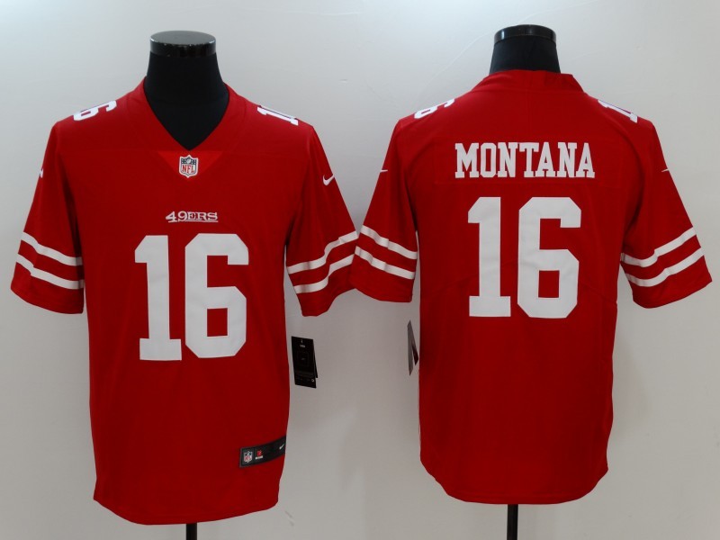 Nike 49ers 16 Joe Montana Red Vapor Untouchable Player Limited Jersey Nike 49ers 16 Joe Montana Red Vapor Untouchable Player Limited Jersey