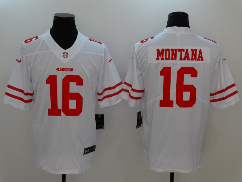 Nike 49ers 16 Joe Montana White Vapor Untouchable Player Limited Jersey Nike 49ers 16 Joe Montana White Vapor Untouchable Player Limited Jersey