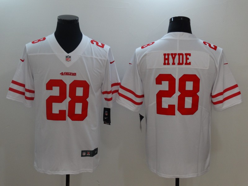 Nike 49ers 28 Carlos Hyde White Vapor Untouchable Player Limited Jersey Nike 49ers 28 Carlos Hyde White Vapor Untouchable Player Limited Jersey