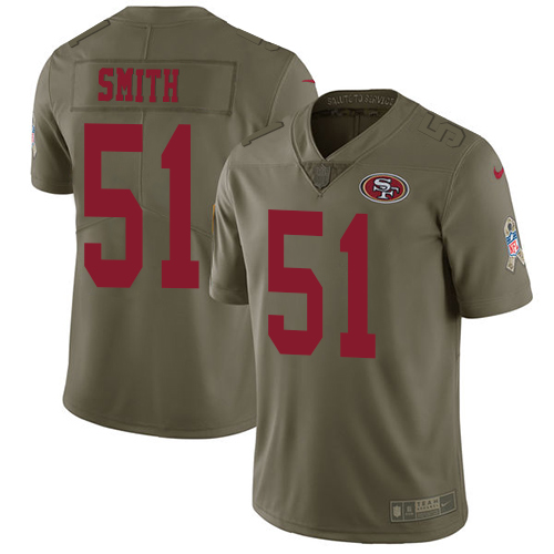 Nike 49ers 51 Malcolm Smith Olive Salute To Service Limited Jersey Nike 49ers 51 Malcolm Smith Olive Salute To Service Limited Jersey