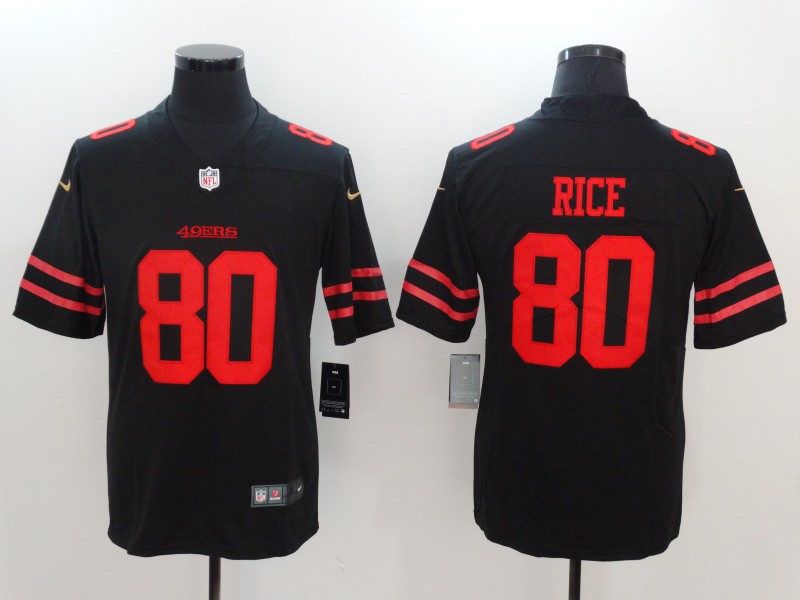 Nike 49ers 80 Jerry Rice Black Vapor Untouchable Player Limited Jersey Nike 49ers 80 Jerry Rice Black Vapor Untouchable Player Limited Jersey