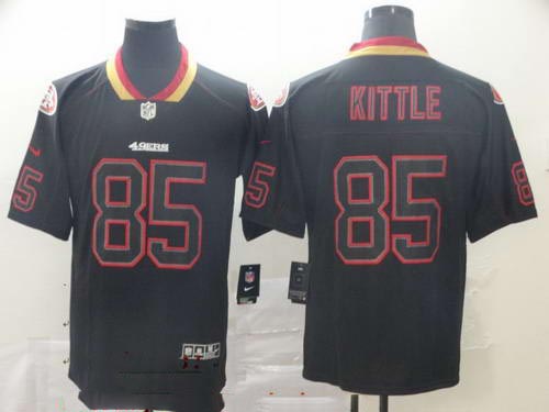 Nike 49ers 85 George Kittle Black Shadow Legend Limited Jersey