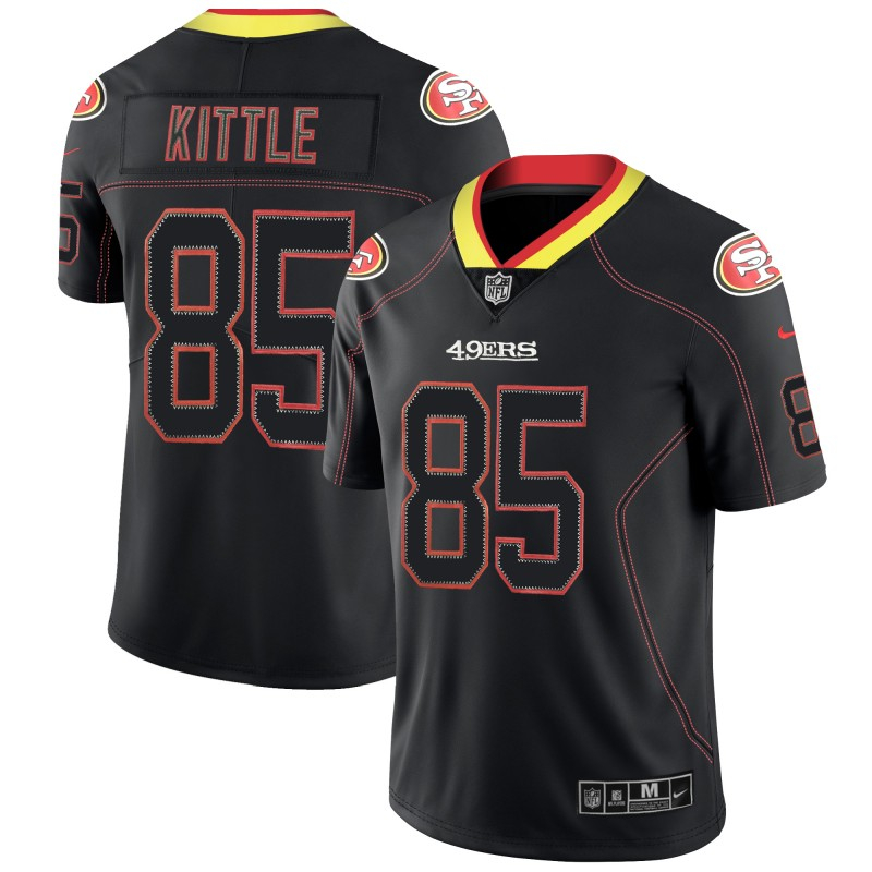 Nike 49ers 85 George Kittle Black Shadow Legend Limited Jersey