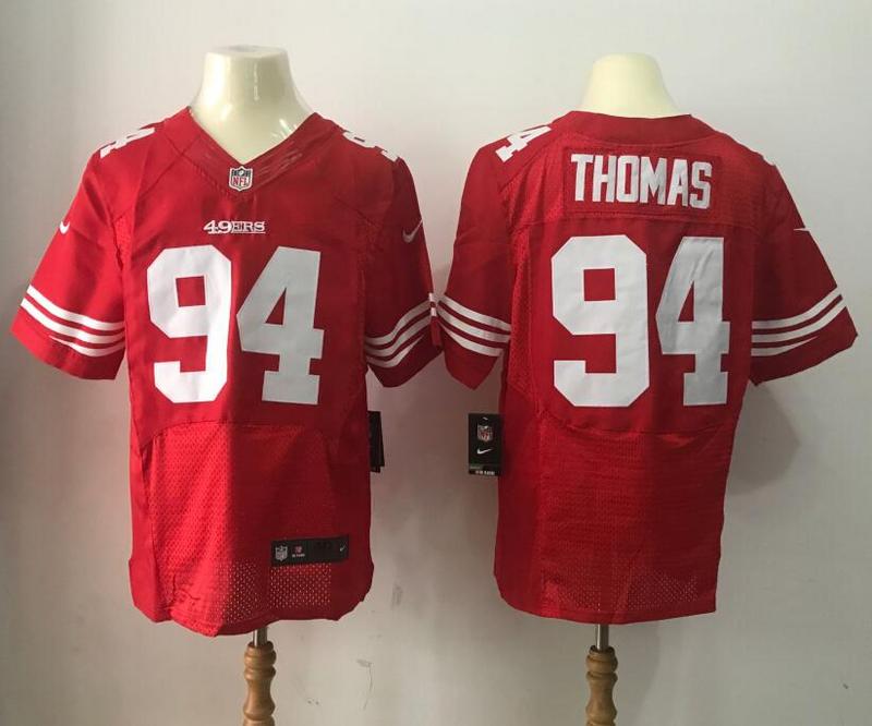 Nike 49ers 94 Solomon Thomas Red Elite Jersey Nike 49ers 94 Solomon Thomas Red Elite Jersey