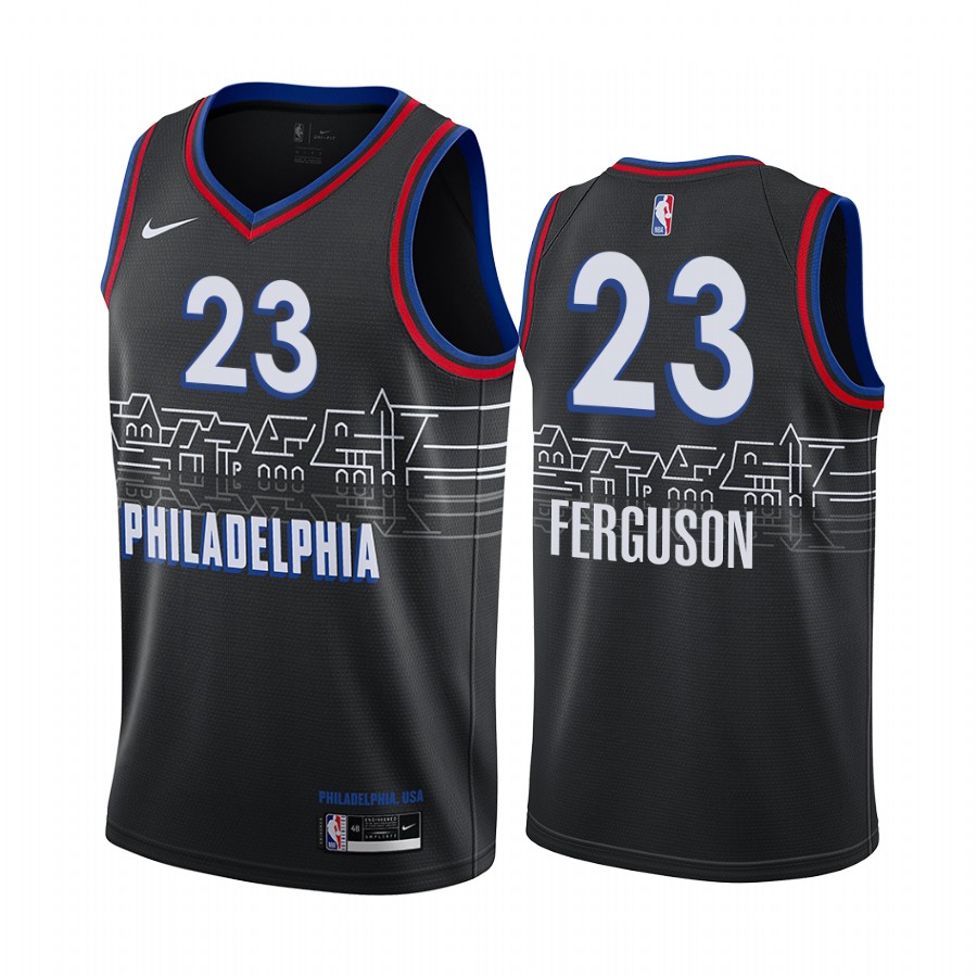 Nike 76ers #23 Terrance Ferguson Black NBA Swingman 2020-21 City Edition Jersey Nike 76ers #23 Terrance Ferguson Black NBA Swingman 2020-21 City Edition Jersey