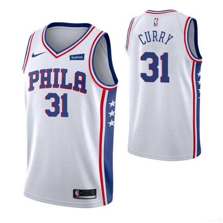 Nike 76ers #31 Seth Curry White NBA Swingman Association Edition Jersey Nike 76ers #31 Seth Curry White NBA Swingman Association Edition Jersey