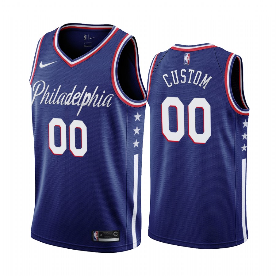 Nike 76ers Custom Navy 2019-20 City Edition Swingman NBA Jersey Nike 76ers Custom Navy 2019-20 City Edition Swingman NBA Jersey