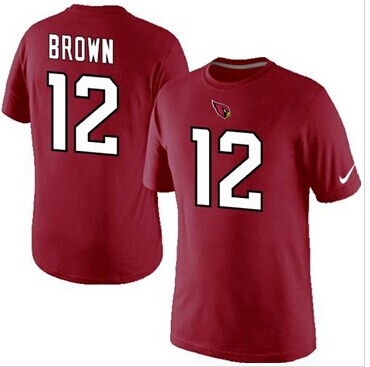 Nike Arizona Cardinals #12 John Brown Pride Name & Number NFL T-Shirt Red