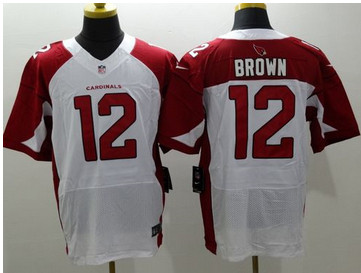 Nike Arizona Cardinals #12 John Brown White Men's Stitched NFL Elite Jersey Nike Arizona Cardinals #12 John Brown White Men's Stitched NFL Elite Jersey
