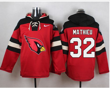 Nike Arizona Cardinals #32 Tyrann Mathieu Red Player Pullover NFL Hoodie Nike Arizona Cardinals #32 Tyrann Mathieu Red Player Pullover NFL Hoodie