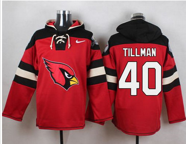 Nike Arizona Cardinals #40 Pat Tillman Red Player Pullover NFL Hoodie Nike Arizona Cardinals #40 Pat Tillman Red Player Pullover NFL Hoodie