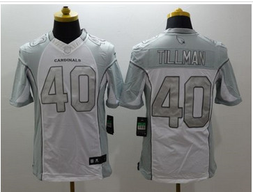 Nike Arizona Cardinals #40 Pat Tillman White Men's Stitched NFL Limited Platinum Jersey Nike Arizona Cardinals #40 Pat Tillman White Men's Stitched NFL Limited Platinum Jersey