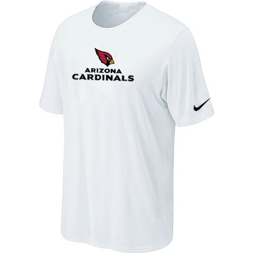 NEW Arizona Cardinals Authentic Logo T-Shirt White