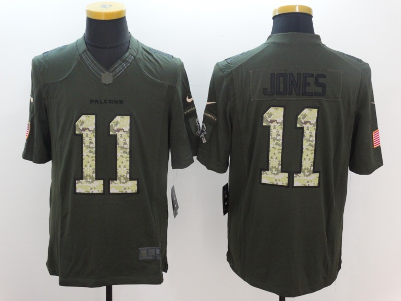 Nike Atlanta Falcons #11 Julio Jones  Green Men's Stitched NFL Limited Salute To Service Jersey
