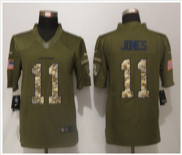 Nike Atlanta Falcons #11 Julio Jones Green Men's Stitched NFL Limited Salute To Service Jersey