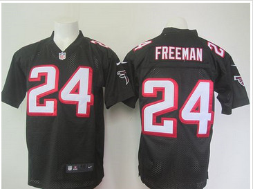 Nike Atlanta Falcons #24 Devonta Freeman Black Alternate Men's Stitched NFL Elite Jersey