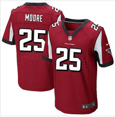 Nike Atlanta Falcons #25 William Moore Red Team Color Men's Stitched NFL Elite Jersey