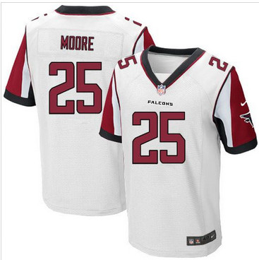 Nike Atlanta Falcons #25 William Moore White Men's Stitched NFL Elite Jersey Nike Atlanta Falcons #25 William Moore White Men's Stitched NFL Elite Jersey