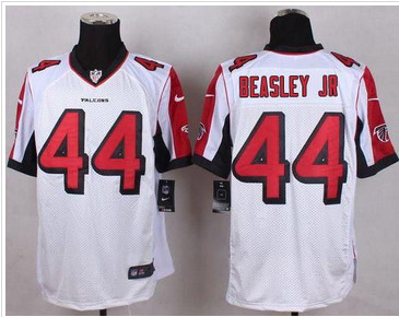 Nike Atlanta Falcons #44 Vic Beasley Jr White Men's Stitched NFL Elite Jersey Nike Atlanta Falcons #44 Vic Beasley Jr White Men's Stitched NFL Elite Jersey
