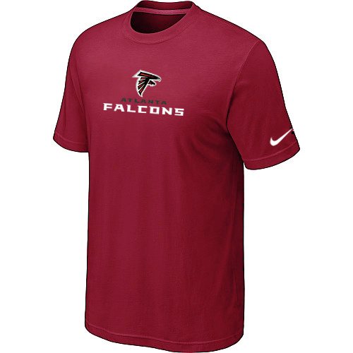 NEW Atlanta Falcons Authentic Logo T-Shirt Red