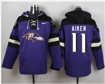 Nike Baltimore Ravens #11 Kamar Aiken Purple Player Pullover NFL Hoodie Nike Baltimore Ravens #11 Kamar Aiken Purple Player Pullover NFL Hoodie