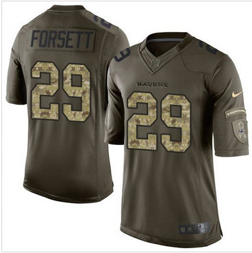 Nike Baltimore Ravens #29 Justin Forsett Green Men's Stitched NFL Limited Salute to Service Jersey Nike Baltimore Ravens #29 Justin Forsett Green Men's Stitched NFL Limited Salute to Service Jersey