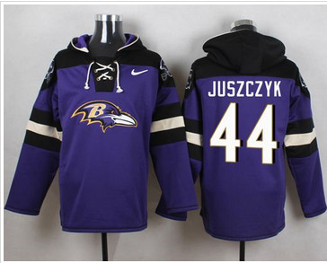 Nike Baltimore Ravens #44 Kyle Juszczyk Purple Player Pullover NFL Hoodie Nike Baltimore Ravens #44 Kyle Juszczyk Purple Player Pullover NFL Hoodie