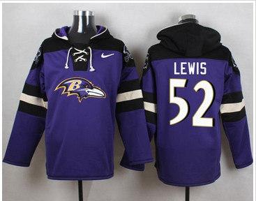 Nike Baltimore Ravens #52 Ray Lewis Purple Player Pullover NFL Hoodie Nike Baltimore Ravens #52 Ray Lewis Purple Player Pullover NFL Hoodie