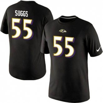 Nike Baltimore Ravens #55 Terrell Suggs Pride Name & Number NFL T-Shirt Black Nike Baltimore Ravens #55 Terrell Suggs Pride Name & Number NFL T-Shirt Black
