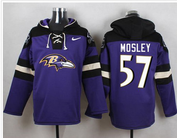 Nike Baltimore Ravens #57 C.J. Mosley Purple Player Pullover NFL Hoodie Nike Baltimore Ravens #57 C.J. Mosley Purple Player Pullover NFL Hoodie
