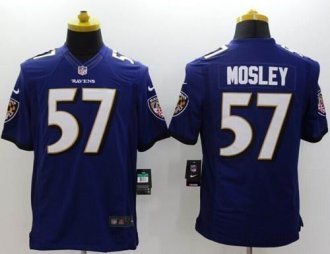 Nike Baltimore Ravens #57 C.J. Mosley Purple Team Color NFL New Limited Jersey