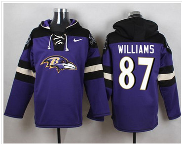 Nike Baltimore Ravens #87 Maxx Williams Purple Player Pullover NFL Hoodie Nike Baltimore Ravens #87 Maxx Williams Purple Player Pullover NFL Hoodie