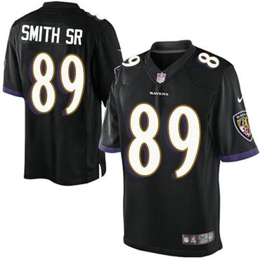 Nike Baltimore Ravens #89 Steve Smith Black Alternate NFL Limited Jersey(2014 New)