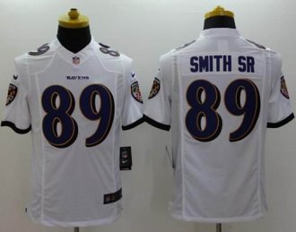 Nike Baltimore Ravens #89 Steve Smith White NFL New Limited Jersey