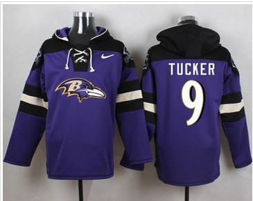Nike Baltimore Ravens #9 Justin Tucker Purple Player Pullover NFL Hoodie Nike Baltimore Ravens #9 Justin Tucker Purple Player Pullover NFL Hoodie
