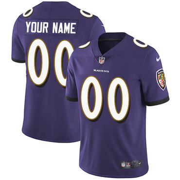 Nike Baltimore Ravens  Elite Purple Home Youth Jersey NFL Vapor Untouchable Customized jerseys