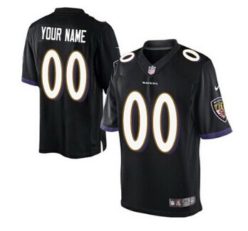 Nike Baltimore Ravens Customized Black Game Jersey