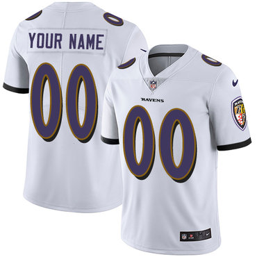 Nike Baltimore Ravens Limited White Road Men's Jersey NFL  Vapor Untouchable Customized jerseys